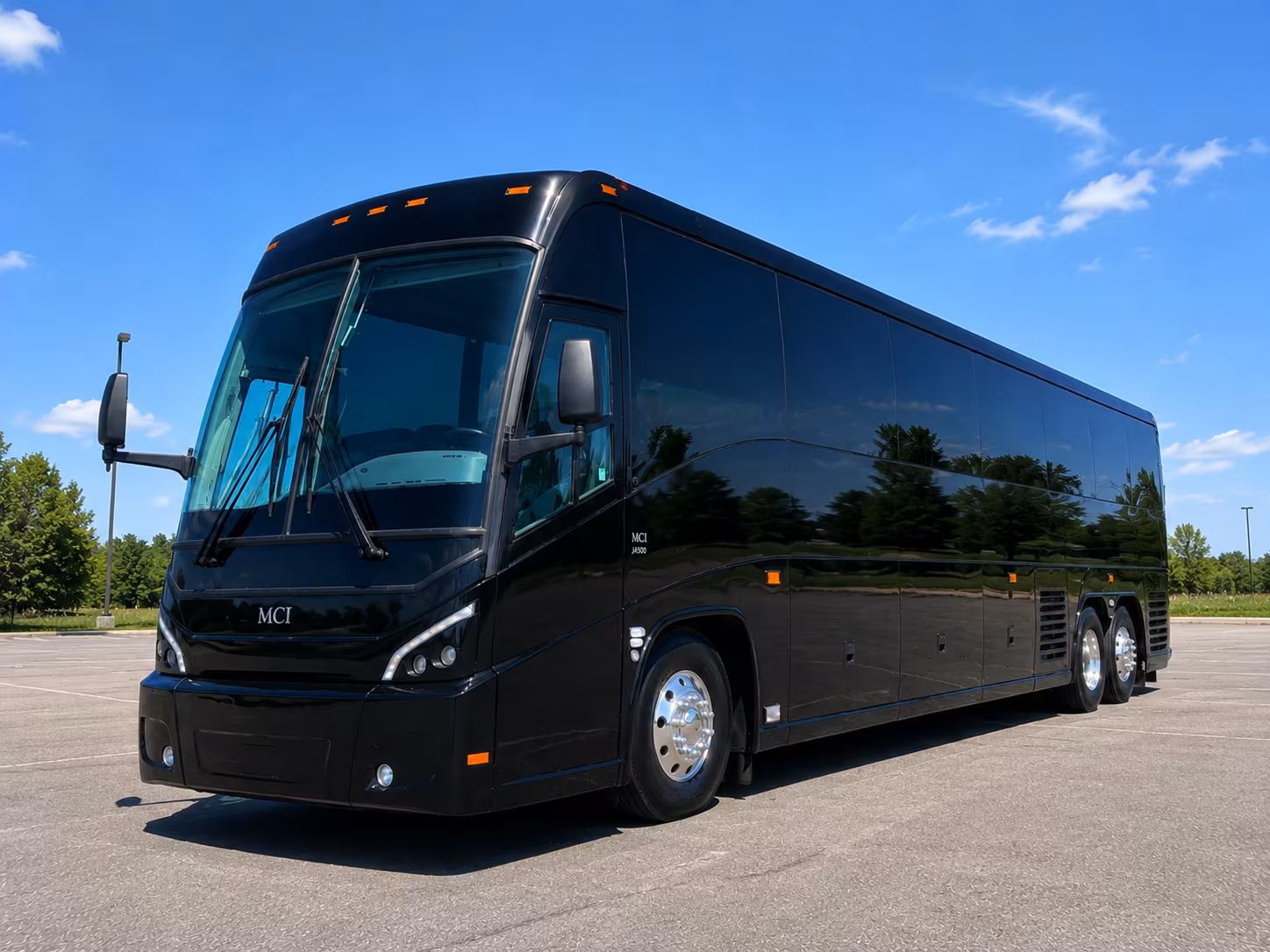 mckinney charter bus rental exterior
