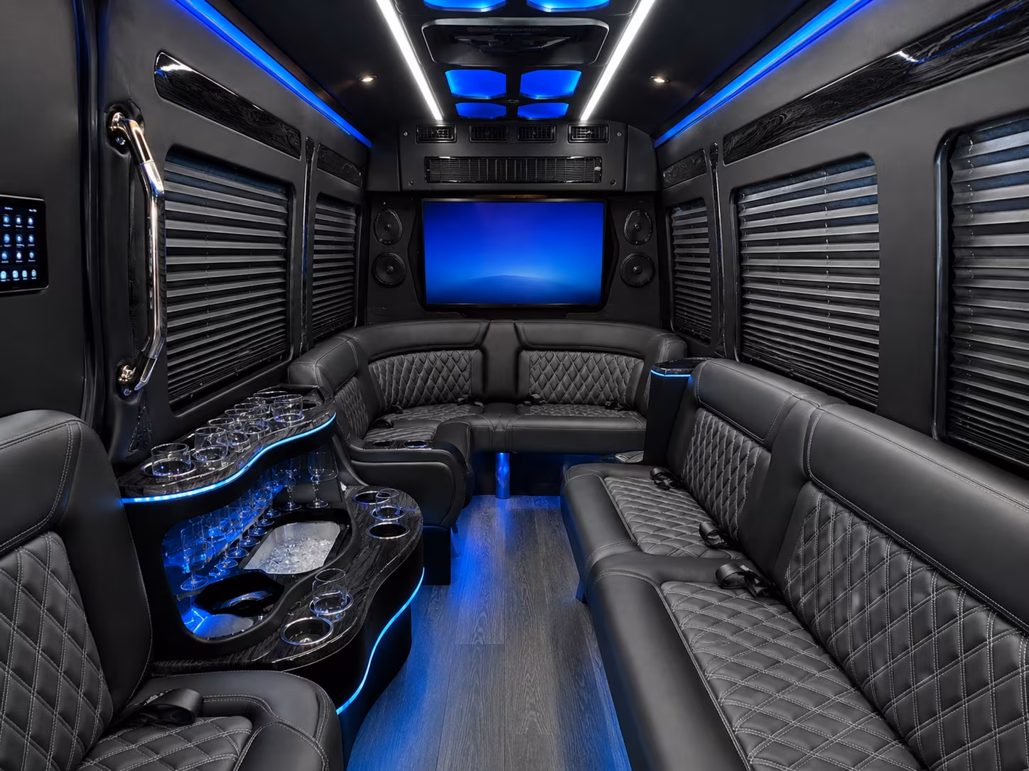plano prom transportation onboard seating